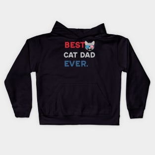 Best cat dad ever Kids Hoodie